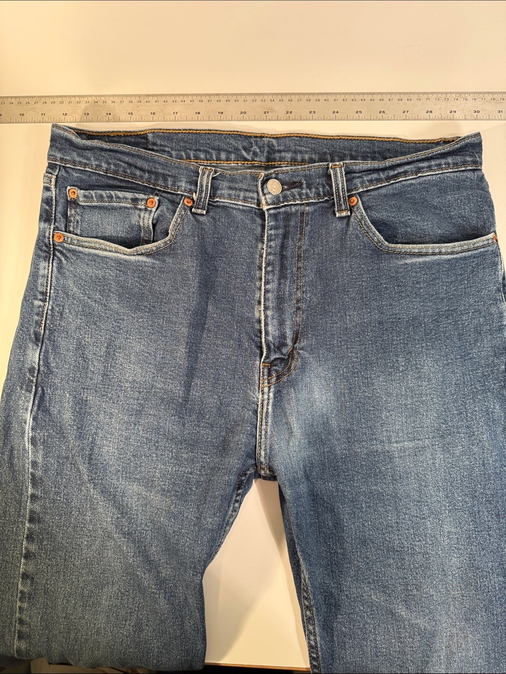 Levi's Men's Denim Straight Jeans in Medium Blue, 36 by 30 - Picture 4 of 11